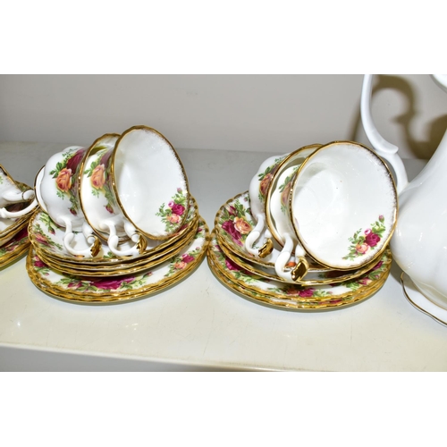 543 - A TWENTY PIECE ROYAL ALBERT OLD COUNTRY ROSES PART COFFEE/TEA SET, comprising a coffee pot, six tea ... 