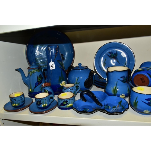 544 - A QUANTITY OF TORQUAY WARE, comprising a group of  Longpark and Watcombe Pottery - 'The Terra Cotta ... 