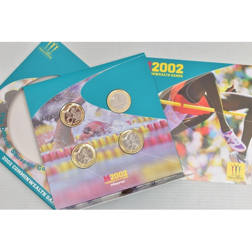 11 - A ROYAL MINT 2002 MANCHESTER COMMONWEALTH GAMES SOUVENIR COIN SET, to include four 2002 Two Pound co... 