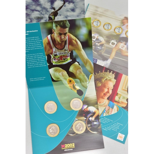 11 - A ROYAL MINT 2002 MANCHESTER COMMONWEALTH GAMES SOUVENIR COIN SET, to include four 2002 Two Pound co... 