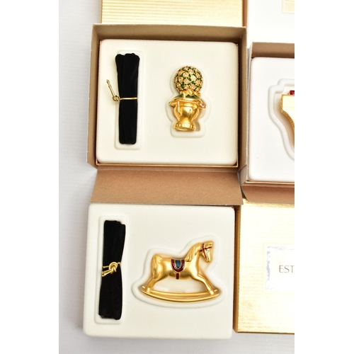 135 - A SELECTION OF EIGHT BOXED COLLECTABLE ESTEE LAUDER SOLD PERFUME BOXES AND ONE BOXED ESTEE LAUDEE CO... 