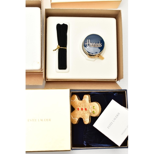 135 - A SELECTION OF EIGHT BOXED COLLECTABLE ESTEE LAUDER SOLD PERFUME BOXES AND ONE BOXED ESTEE LAUDEE CO... 