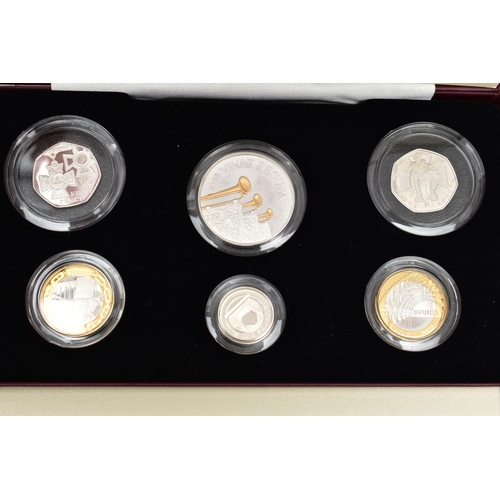 15 - A ROYAL MINT SILVER PIEDFORT COLLECTION, to include a 2006 six coin Five pounds to Fifty pence doubl... 