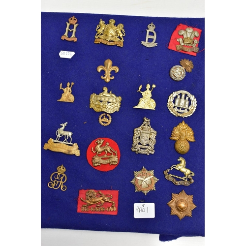 164 - FOLLOWING LOTS OF MILITARY CAP BADGES ETC FROM A LIFELONG COLLECTION OF OVER 50 YEARS, WW1/2, etc, t... 