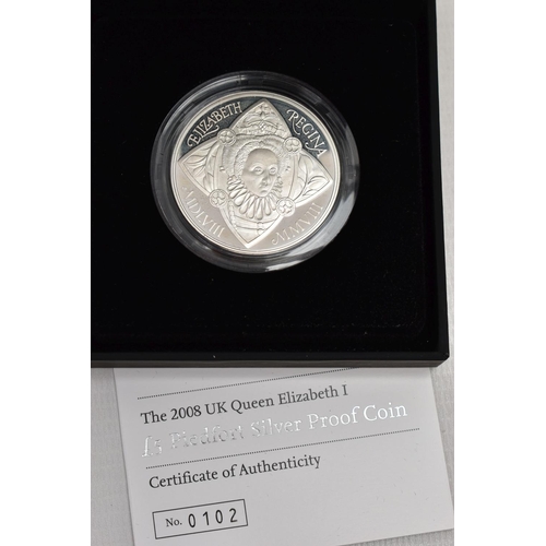 28 - ROYAL MINT 2008 PAIR OF PIEDFORT SILVER PROOF BOXED COINS, HRH Prince of Wales Birthday £5 Together ... 