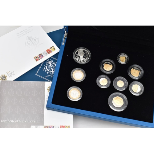 32 - THE 2012 UNITED KINGDOM DIAMOND JUBILEE SILVER COIN PROOF SET OF 10 SILVER PROOFS THE QUEENS JUBILEE... 