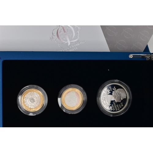 32 - THE 2012 UNITED KINGDOM DIAMOND JUBILEE SILVER COIN PROOF SET OF 10 SILVER PROOFS THE QUEENS JUBILEE... 