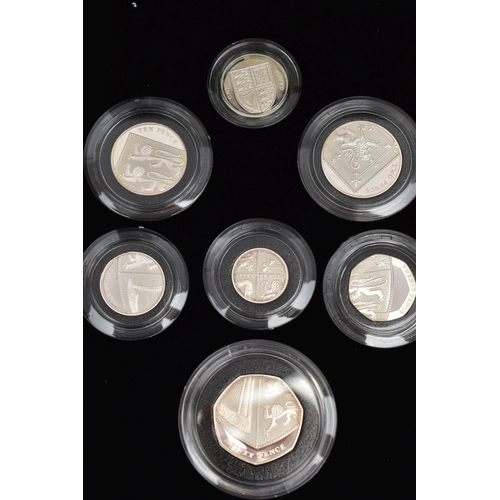 4 - A 2009 SILVER PROOF ROYAL MINT SET OF 12 COINS, to include the rare and sort after Kew Gardens Fifty... 