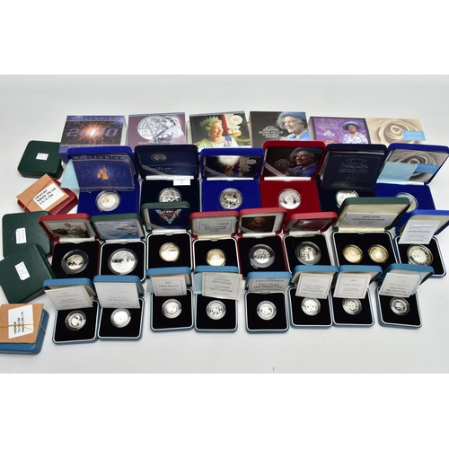 8 - A COLLECTION OF ROYAL MINT UK SILVER PROOF COINAGE, to include a 1997-1998 Two coin silver proof set... 