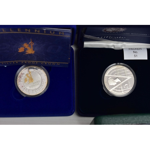 8 - A COLLECTION OF ROYAL MINT UK SILVER PROOF COINAGE, to include a 1997-1998 Two coin silver proof set... 