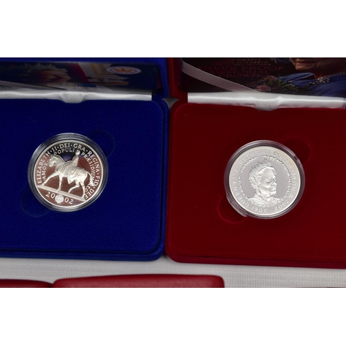 8 - A COLLECTION OF ROYAL MINT UK SILVER PROOF COINAGE, to include a 1997-1998 Two coin silver proof set... 