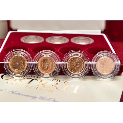 81 - A ROYAL MINT 'THE HALF SOVEREIGN PORTRAIT COLLECTION', containing seven coins, Victoria Yound Head, ... 