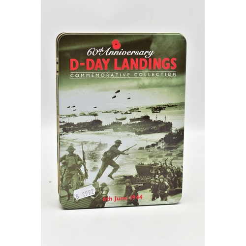 9 - THE 60th ANNIVERSARY D-DAY LANDINGS SET, to include a collection of three silver proof £5 Crowns of ... 