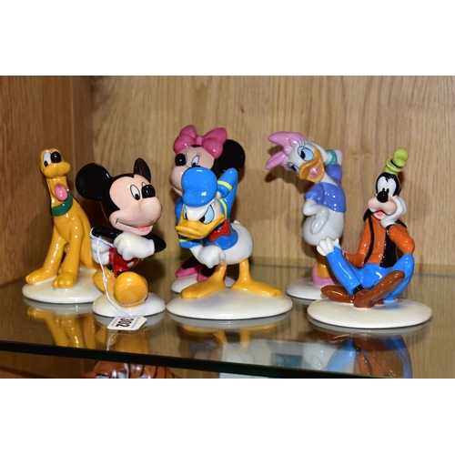 302 - SIX BOXED ROYAL DOULTON 'THE MICKEY MOUSE COLLECTION' FIGURINES, comprising Mickey Mouse MM1, Minnie... 