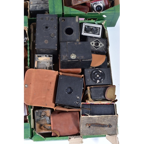 10 - THREE TRAYS CONTAINING TWELVE CAMERAS BY C.P.GOERZ, LIPCA, SEAGULL including a Rollop Auto TLR, a Ro... 
