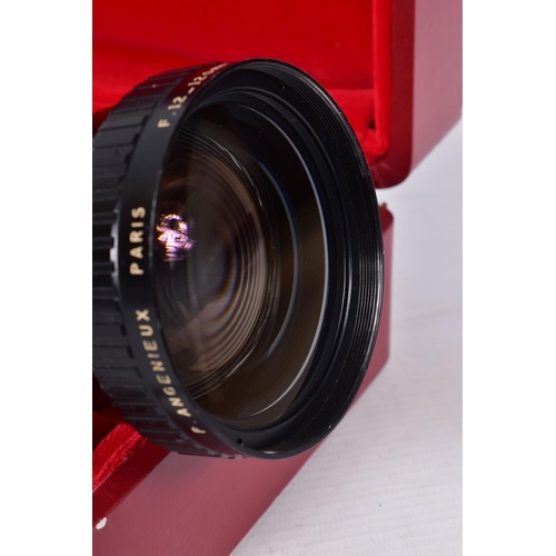 65 - A CASED P.ANGENIEUX TYPE 10x12B LENS 12-120mm f2.2 with both caps Condition is very good, the optics... 