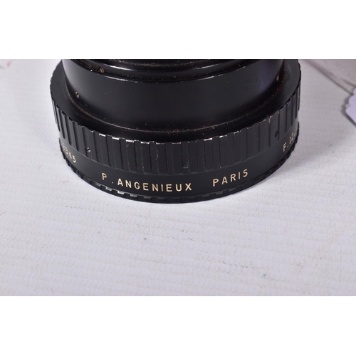 65 - A CASED P.ANGENIEUX TYPE 10x12B LENS 12-120mm f2.2 with both caps Condition is very good, the optics... 