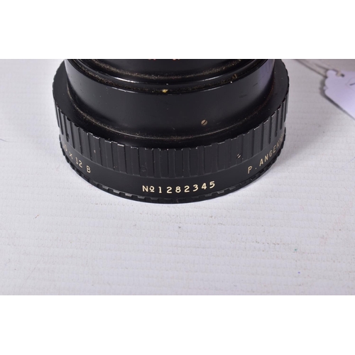 65 - A CASED P.ANGENIEUX TYPE 10x12B LENS 12-120mm f2.2 with both caps Condition is very good, the optics... 