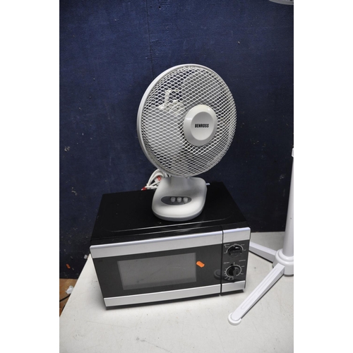 1061 - A COLLECTION OF FANS to include a Carlton breezy AIR16 pedestal fan, unbranded pedestal fan model No... 