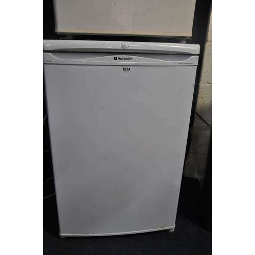 1074 - A HOTPOINT RSAV21P UNDERCOUNTER FRIDGE measuring width 55cm x depth 60cm x height 84cm (PAT pass and... 