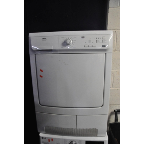 1080 - A ZANUSSI ZDC67550W TUMBLE DRYER measuring width 60cm x depth 62cm x height 84cm (PAT pass and worki... 