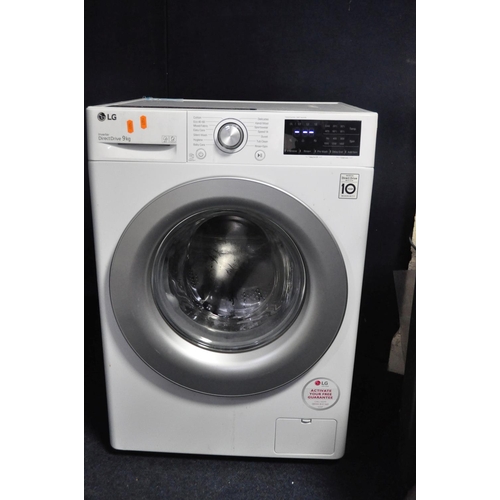 1081 - A LG F4V309WNE 9kg WASHING MACHINE measuring width 60cm x depth 60cm x height 85cm (PAT pass and wor... 