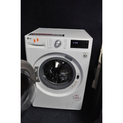 1081 - A LG F4V309WNE 9kg WASHING MACHINE measuring width 60cm x depth 60cm x height 85cm (PAT pass and wor... 