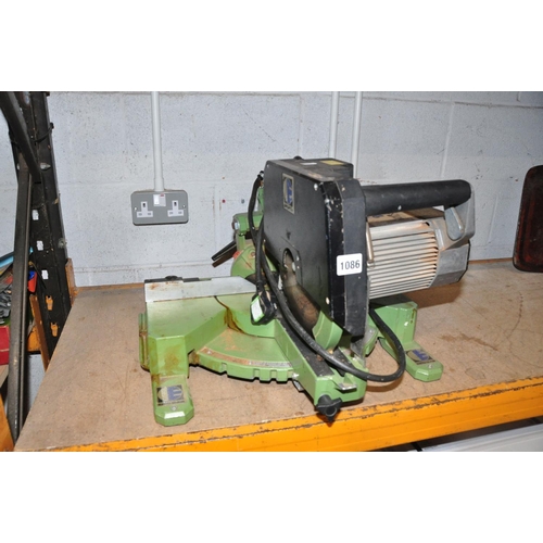 1086 - A ELEKTRA BECKUM KGS300 SLIDING MITRE SAW with blade (PAT pass and working)