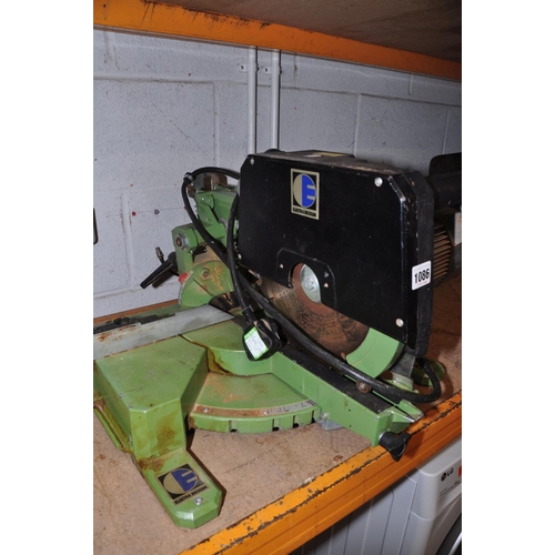 1086 - A ELEKTRA BECKUM KGS300 SLIDING MITRE SAW with blade (PAT pass and working)