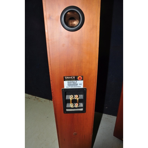 1091 - A PAIR OF TANNOY REVOLUTION R2 standing speakers (untested)