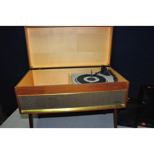 1097 - A CAROUSEL MUSIC CENTER with BSA turntable (PAT pass but not powering up) and a Sony CMT-S20B mini h... 