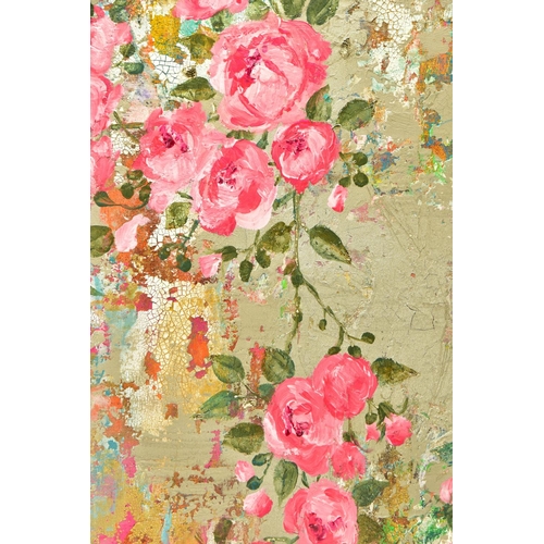 315 - AMYLEE PARIS (FRANCE 1978) 'ONCE UPON A TIME', a study of pink roses against a distressed background... 