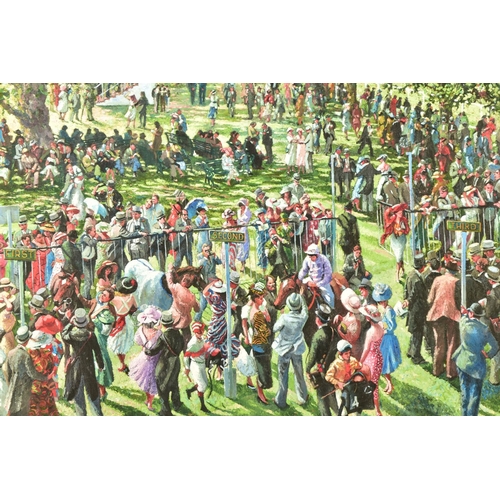 338 - SHERREE VALENTINE DAINES (BRITISH 1959), ' THE WINNERS ENCLOSURE ASCOT' a signed limited edition pri... 