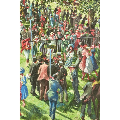 338 - SHERREE VALENTINE DAINES (BRITISH 1959), ' THE WINNERS ENCLOSURE ASCOT' a signed limited edition pri... 