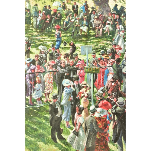 338 - SHERREE VALENTINE DAINES (BRITISH 1959), ' THE WINNERS ENCLOSURE ASCOT' a signed limited edition pri... 