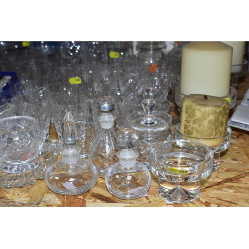 360 - A COLLECTION OF BOXED AND LOOSE CUT GLASSWARE, including individually boxed liqueur glasses by Webb ... 