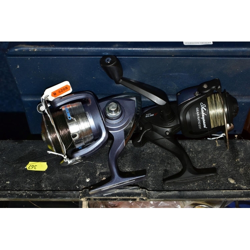 367 - A SMALL QUANTITY OF FISHING TACKLE, including a Shakespeare BETA 40FS spinning reel, a Daiwa Crossfi... 