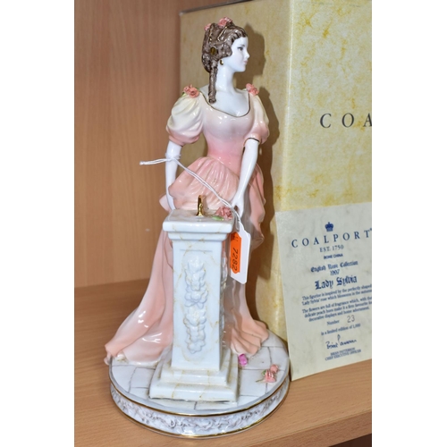 378 - A BOXED COALPORT LIMITED EDITION FIGURE 'LADY SYLVIA' FROM THE ENGLISH ROSE COLLECTION 1997, no.23/1... 