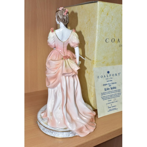 378 - A BOXED COALPORT LIMITED EDITION FIGURE 'LADY SYLVIA' FROM THE ENGLISH ROSE COLLECTION 1997, no.23/1... 