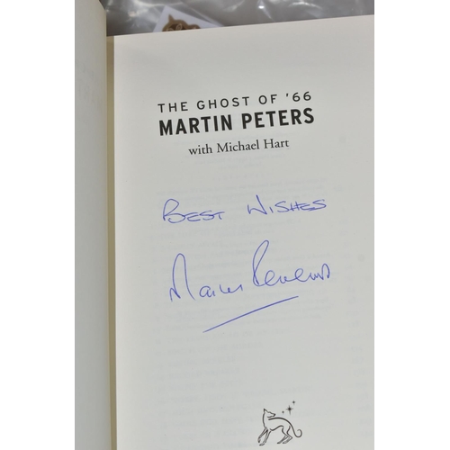 445 - SPORT, TV & MUSIC AUTOGRAPHS, comprising a signed copy of the GEOFF HURST autobiography '1966 And Al... 