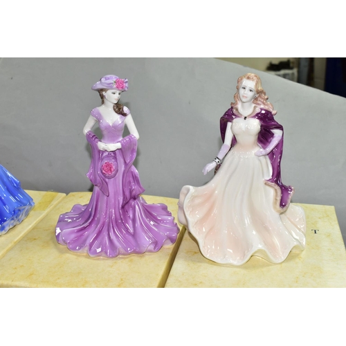 497 - FOUR BOXED COALPORT 'LADIES OF FASHION' FIGURINES, comprising 'Vivien' modelled by Jenny Oliver 1988... 