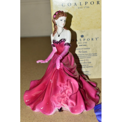 書 Coalport Figurines and Collectables FOUR BOXED COALPORT FIGURINES, comprising three Ladies of Fashion