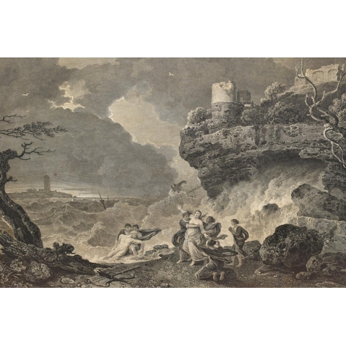 567 - TWO EIGHTEENTH CENTURY ENGRAVING PRINTS BY WILLIAM WOOLLETT, comprising 'Celadon and Amelia' after t... 