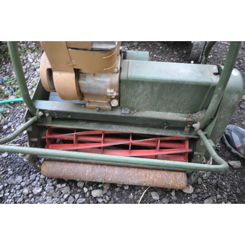 1004 - A VINTAGE WEBB SELF PROPELLED PETROL CYLINDER MOWER with 24in cut (engine pulls freely but hasn't st... 