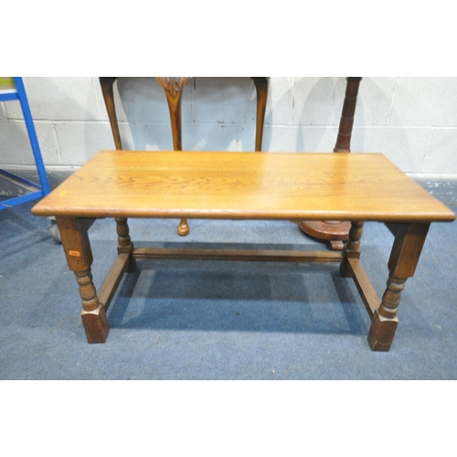 1252 - A 20TH CENTURY WALNUT DEMI LUNE SIDE TABLE, with a single drawer, on cabriole legs, width 72cm x dep... 