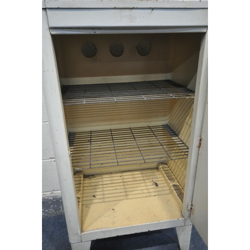 1263 - A SHEER PRIDE METAL FOOD SAFE, with a single door, enclosing two shelves, width 57cm x depth 44cm x ... 