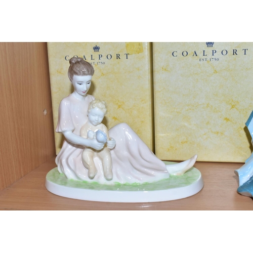 317 - TEN COALPORT FIGURINES, of which eight Debutantes are boxed: Cinderella's Ball Debutante of the Year... 