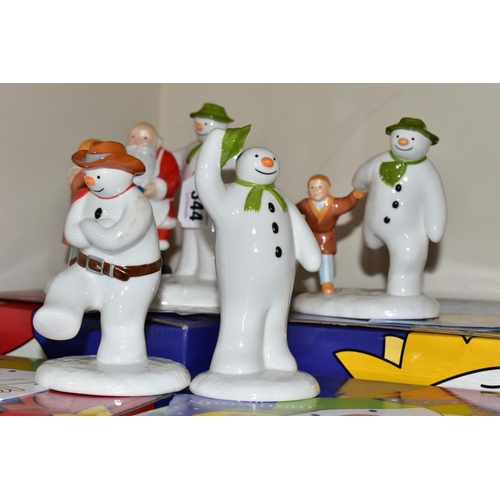 344 - FOUR BOXED COALPORT 'THE SNOWMAN' FIGURES, comprising 'The Special Gift' Collectors Choice Special E... 