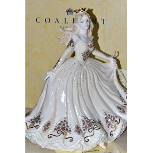 346 - A BOXED COALPORT COLLECTOR SOCIETY FIGURINE 'CINDERELLA', 194/200 with certificate, CONDITION, no ob... 