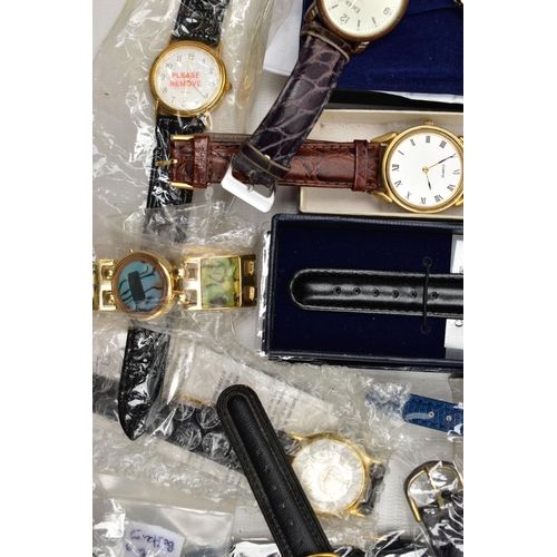 60 - A BOX OF ASSORTED LADIES AND GENTS WRISTWATCHES, mostly quartz movements with names to include 'Inge... 